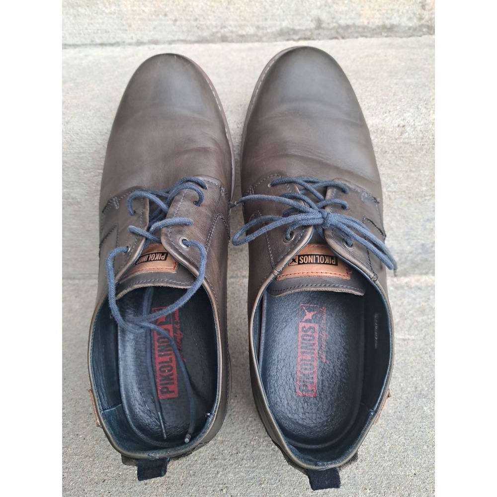 PIKOLINOS  Men's Leather Dark Green Casual-to-dress Oxford Shoes  44 US 10-10.5